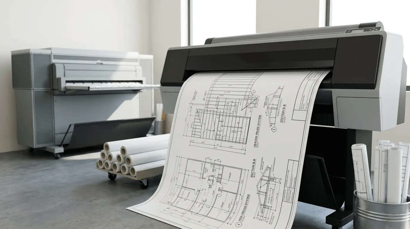 Wide-format color printer producing large-format prints and posters