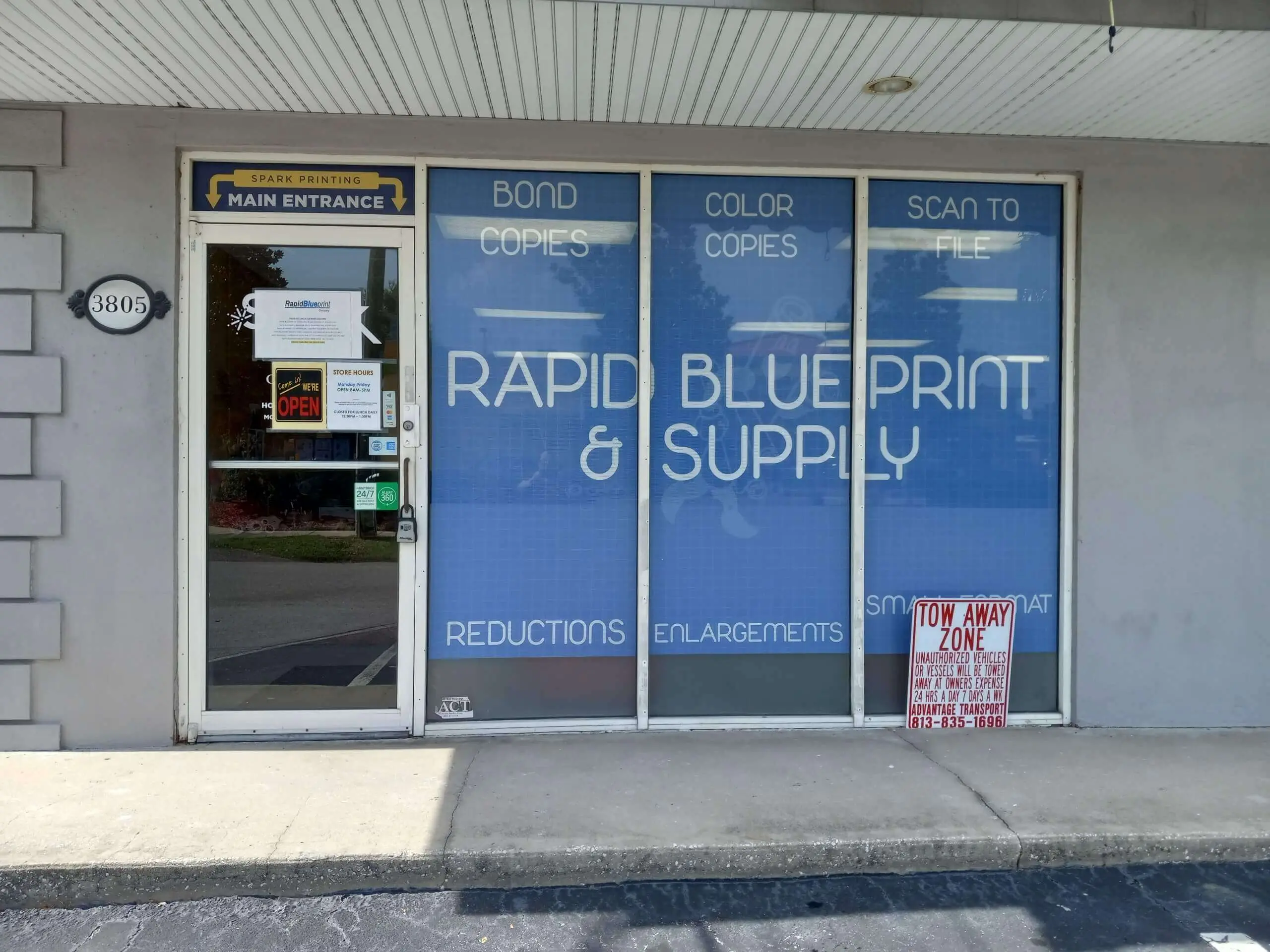 Rapid Blueprint – Tampa - Scanning and document processing area